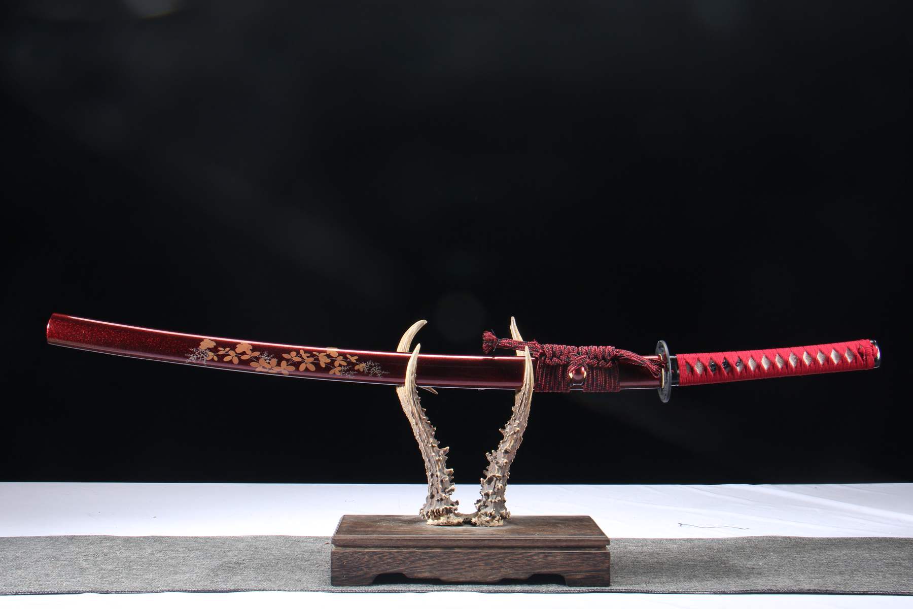 Katana - Burgundy Flourish 5160 Spring Steel