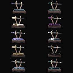 Ten real Premium Mystery Tanto appearances from the random assortment; one of ten designs is selected at random