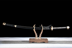 断罪 katana product detail image 1 showing blade, saya, and fittings