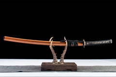 回旋之牙 katana product detail image 1 showing blade, saya, and fittings