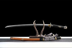 御橘太刀 tachi product detail image 1 showing blade, saya, and fittings