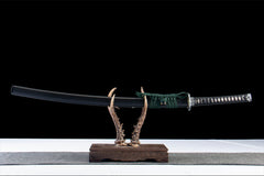 青藤缠月 katana product detail image 1 showing blade, saya, and fittings