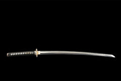 朱焰·断云 katana product detail image 1 showing blade, saya, and fittings