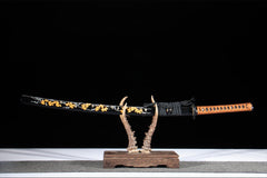 雪月花 katana product detail image 1 showing blade, saya, and fittings