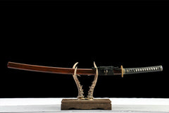 赤华 katana product detail image 1 showing blade, saya, and fittings