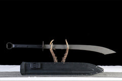 无声者-阔刃版 katana product detail image 1 showing blade, saya, and fittings