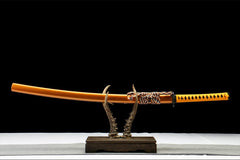 素金 katana product detail image 1 showing blade, saya, and fittings
