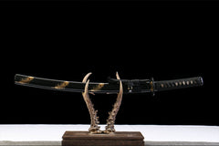 翎金玄刃 wakizashi product detail image 1 showing blade, saya, and fittings