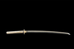 霜华流云 katana product detail image 1 showing blade, saya, and fittings