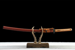 玉魄剑 katana product detail image 1 showing blade, saya, and fittings
