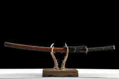 沉夜斩 katana product detail image 1 showing blade, saya, and fittings