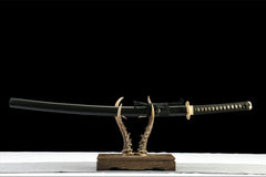 幽壑刃 katana product detail image 1 showing blade, saya, and fittings