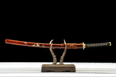 褐锐 katana product detail image 1 showing blade, saya, and fittings