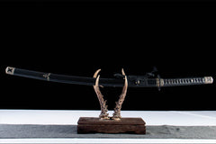 逆刃· katana product detail image 1 showing blade, saya, and fittings