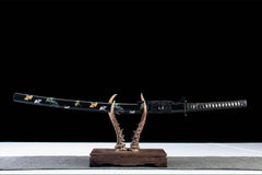 银杏残照 katana product detail image 1 showing blade, saya, and fittings