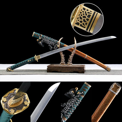 Katana - 26 Inch Plum Blossom Blade with Tachi Mountings | 雾锁
