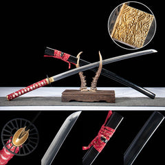 T10 Clay Tempered Choji Hamon Katana main product image