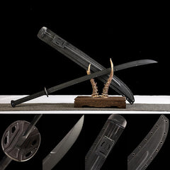 Chinese Sword – Tactical Yanling Dao in 5160 Ceramic Coated Steel | 寂静者-单手雁翎刀 tactical Yanling Dao product photo