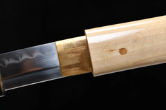 Shirasaya Wakizashi – 20-inch T10 Clay Tempered Blade | Hakumoku (白木) full product photo