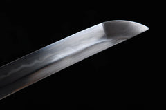 Shirasaya Wakizashi – 20-inch T10 Clay Tempered Blade | Hakumoku (白木) display view product photo