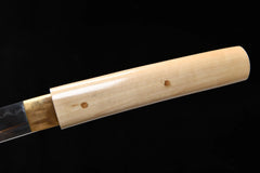 Shirasaya Wakizashi – 20-inch T10 Clay Tempered Blade | Hakumoku (白木) display view product photo