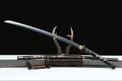 全铜太刀 tachi product detail image 2 showing blade, saya, and fittings