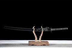 丹心墨刃 katana product detail image 2 showing blade, saya, and fittings