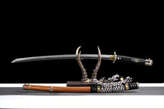 火焰太刀收藏版 tachi product detail image 2 showing blade, saya, and fittings