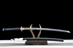 katana product detail image 2 showing blade, saya, and fittings