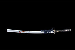 背锋 katana product detail image 2 showing blade, saya, and fittings