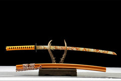 素金 katana product detail image 2 showing blade, saya, and fittings