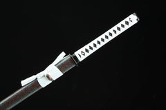 白眉道长 chokuto product detail image 2 showing blade, saya, and fittings