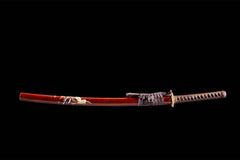 血檀影 katana product detail image 2 showing blade, saya, and fittings