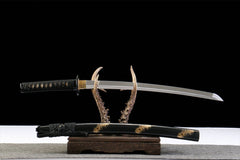 翎金玄刃 wakizashi product detail image 2 showing blade, saya, and fittings