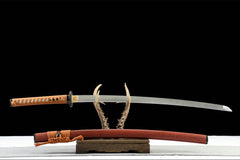 玉魄剑 katana product detail image 2 showing blade, saya, and fittings