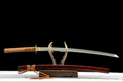 金缕锋 katana product detail image 2 showing blade, saya, and fittings