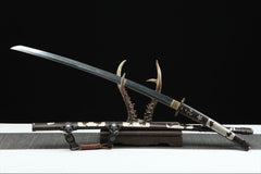 全铜太刀2 tachi product detail image 2 showing blade, saya, and fittings