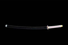 Kanao Tsuyuri High-Polish 1065 Steel Katana blade and fittings detail