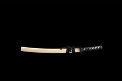 无锋·逆鳞 wakizashi product detail image 2 showing blade, saya, and fittings