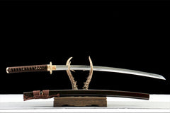 金翎刀 katana product detail image 2 showing blade, saya, and fittings