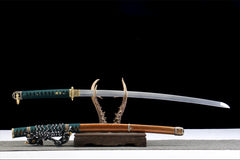 katana product detail image 2 showing blade, saya, and fittings