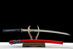 彤锐 katana product detail image 2 showing blade, saya, and fittings