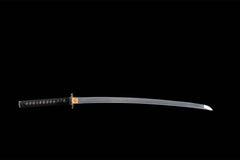 归鞘之誓 katana product detail image 2 showing blade, saya, and fittings