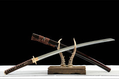金翎刀 katana product detail image 3 showing blade, saya, and fittings