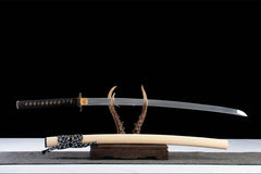 归鞘之誓 katana product detail image 3 showing blade, saya, and fittings