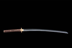 血檀影 katana product detail image 3 showing blade, saya, and fittings
