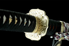 自然之力野太刀 nodachi product detail image 3 showing blade, saya, and fittings
