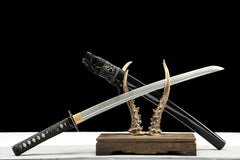 幽影刀 wakizashi product detail image 3 showing blade, saya, and fittings