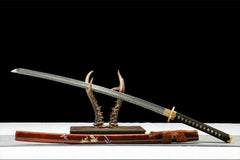 褐锐 katana product detail image 3 showing blade, saya, and fittings