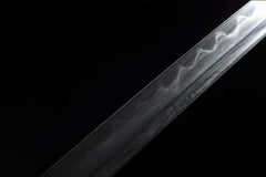 花梨木军刀 tachi product detail image 3 showing blade, saya, and fittings